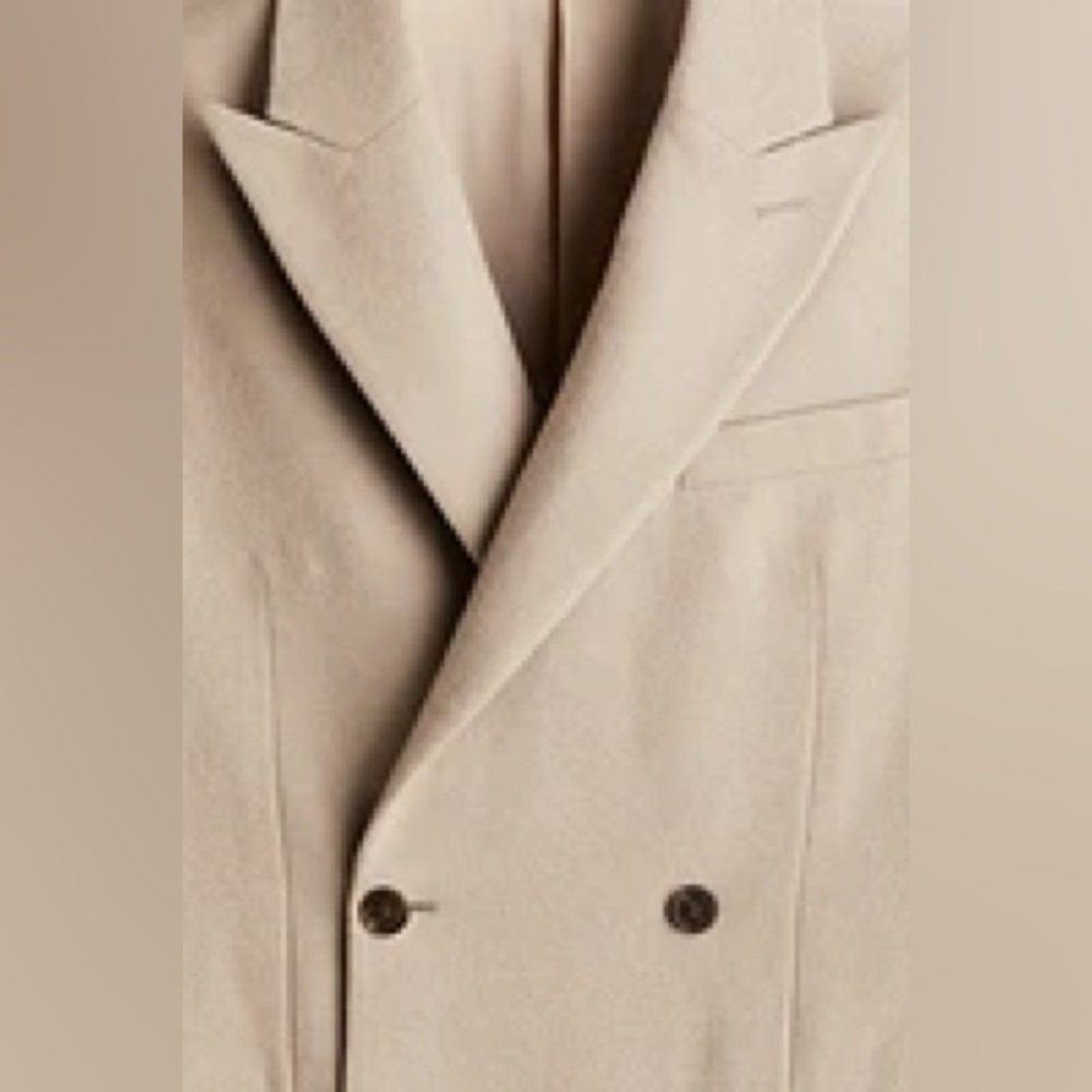 Regular Fit Wool-Blend Double-Breasted Jacket - Picture 3 of 4